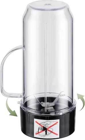 Equust 4-pack Cross Blade Blender Replacement Parts Work with Magic Bullet 250w Blenders Model MB1001 Series, Black in Saudi Arabia