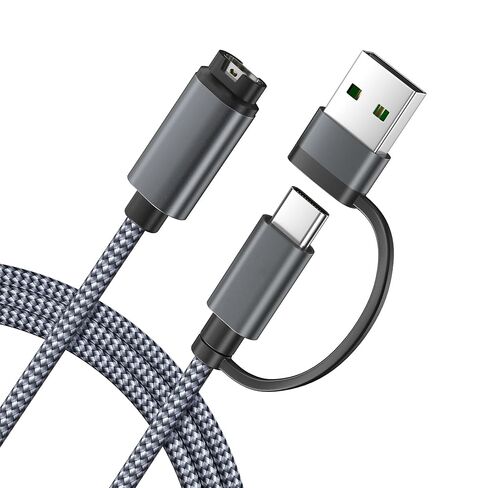 Itramax 2-in-1 USB-C Charger Cable for Garmin Watch Power Cord 4FT 1Pack in Kuwait