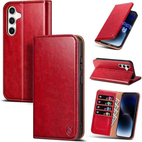 Compatible with Samsung Galaxy A17 5G/A26 5G Case Wallet with Card Holder [4 Card Slots] Kickstand [RFID Blocking] PU Leather Phone Case Flip Folio Protective Cover TPU Shockproof,Blue in Saudi Arabia
