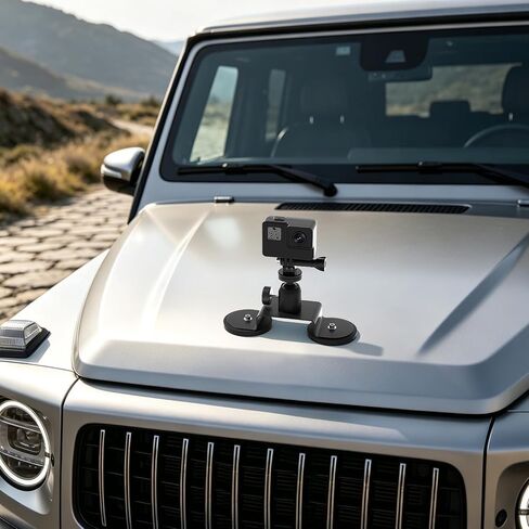 Strong Magnetic Car Mount for GoPro Insta360 360° Ball Head Action Camera in Saudi Arabia