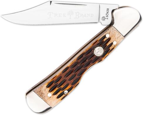 Boker Mini Copper head Lock 2.63 Inch Folding Pocket Knife, Amber Jigged Bone Handle, Traditional Series 2.0, Made In Germany in Kuwait