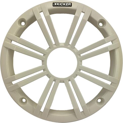 1 Pair (Qty 2) of Kicker 6.5" 2-Way 195 Watts Max Power Coaxial Marine Audio Speakers with White Grilles, 50 Feet 16-Gauge Speaker Wire in Saudi Arabia
