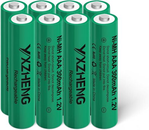 أضواء الطاقة الشمسية 8 قطع AAA 300 مللي أمبير بطارية NI-MH 1.2 فولت وحدات تحكم أضواء الحديقة القابلة لإعادة الشحن (8xAAA) in Kuwait