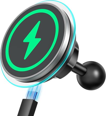 Magnetic Wireless Charging Phone Holder with 20mm Ball Mount for Magsafe Wireless Car Charger, Super Magnet & Anti-Slip 20mm Ball Mount Phone Holder Compatible with Bulletpoint Mounting Solutions in Saudi Arabia