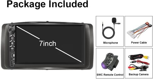 Plug&Play Car Stereo for Toyota Corolla 2003 2004 2005 2006 2007 2008, 7 Inch IPS Touch Screen with Wireless Carplay/Android Auto/MirrorLink,SWC/Backup Camera,DSP,FM Radio in Saudi Arabia