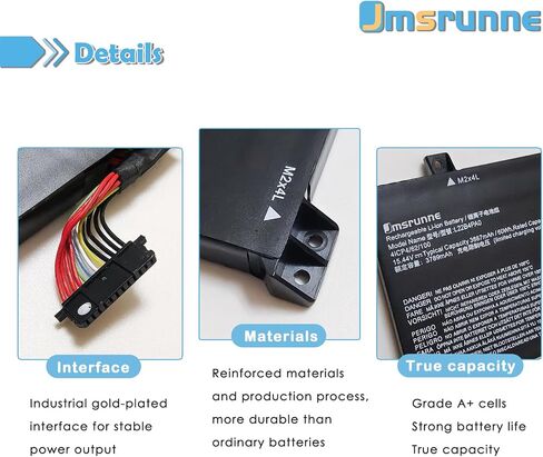 L22B4PA0 L22M4PA0 Battery Replacement for Lenovo Legion Slim 5-16IRH8 5-16APH8 LOQ 15APH8 15IRH8 16IRH8 16APH8 IdeaPad 1 15IAU7 Series Laptop L22X4PA0 L22D4PA0 in Kuwait
