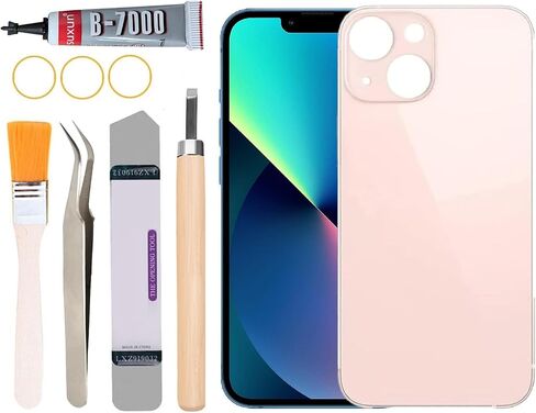 Back Glass Replacement for iPhone 13 All Carriers with Professional Repair Tool Kit (Black) in Kuwait