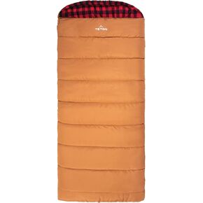 Teton Bridger Sleeping Bag, Warm and Comfortable Camping Sleeping Bag, Tough Canvas Shell for Camping, Hunting, and Cold Weather in Kuwait
