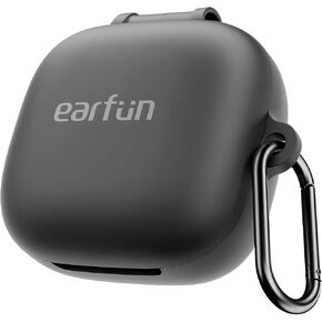 EarFun Protective Case Cover for EarFun Air Pro 4i, Soft Silicone Protective Case with Keychain, Full Protective Cover, Shock-Proof, Black in Saudi Arabia