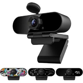 Smilodon Pro 1080P HD Webcam for PC & Laptop, Privacy Cover, Fixed Lens in Saudi Arabia