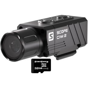 RunCam ScopeCam 2S 35MM Lens Hunting Action Camera Airsoft Waterproof Shockproof Zoom Hunting Camera with Built-in Pica-Tiny Rail Mount for Hunting Airsoft Paintball Tactical Training 32GB SD Card in Kuwait