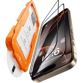NeverBreak 9H+ Hardness for iPhone 17 Pro Max Screen Protector 12FT Military Grade Protection (Scratch, Shatter, Drop Resistance) Tempered Glass Full Edge Coverage 6.9", 2 Pack with De-Bubble Card in Kuwait