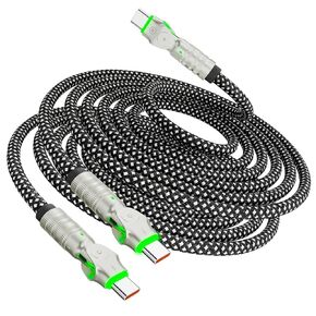 USB C to USB C Cable 10ft, 240W Braided 180°Rotating Type C Charger Fast Charging USBC to USBC Cable for iPhone 17 16 15 Pro Max iPad MacBook Neo Air Pro Samsung S26 S25 Ultra in Saudi Arabia
