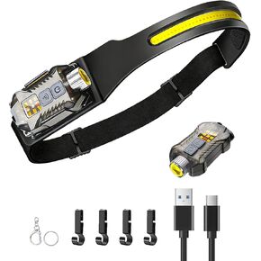 Headlamp Rechargeable LED Head Lamp 2in1 Detachable Headlight for Forehead in Saudi Arabia