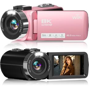 8K 80MP Video Camera Camcorder, WiFi Vlogging Camera for YouTube in Saudi Arabia