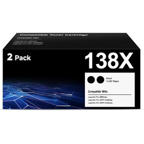 138X Black Toner Cartridge Compatible for HP MFP 3101fdw 3101sdw 3001dw 2PK in Saudi Arabia