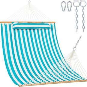 Lazy Daze Double Quilted Hammock with Pillow and Carabiners, Sailor Stripe in Saudi Arabia
