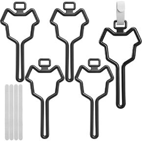Dog Poop Bag Holder 4 Pack, Reusable Leash Clip - Black in Saudi Arabia