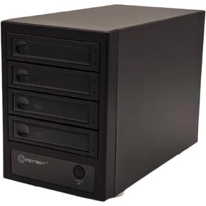 USB 4.0 (40Gbps) Type-C 4 Bay 2.5 Inch and 3.5 Inch SATA HDD/SSD External Hard Drive Enclosure, Tool Free Retractable Bay, Support Hot Swappable, Total 120TB Capacity, Non-RAID / NAS. in Kuwait