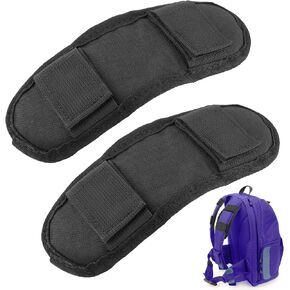 2 Pcs Black Shoulder Strap Pad,Universal Extra Thick Replacement Shoulder Strap Pad, Removable Fastener Cushions for Backpack Satchel Guitar Strap,Black Ergonomic Design for Comfortable Carrying in Saudi Arabia