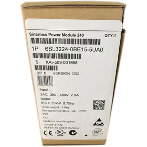 SMOCONE Expedited 6SL3224-0BE15-5UA0 New and Sealed in Box 6SL32240BE155UA0 1 Year Warranty and Fast in Saudi Arabia