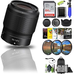 Nikon NIKKOR Z 50mm f/1.8 S Standard Lens (20083) & Backpack Bundle in Saudi Arabia