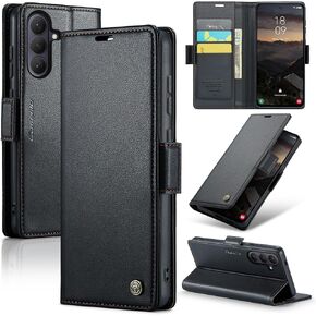 Wallet Case for Samsung Galaxy S26, PU Leather Magnetic Flip Case with RFID Blocking Card Holder Kickstand for Women Men, Shockproof Durable Protective Phone Cover for Galaxy S26 (Purple) in Kuwait