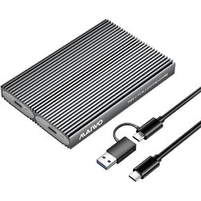 MAIWO Dual Bay M.2 PCIe NVMe SSD Enclosure, 10Gbps USB 3.1 Gen2 with UASP Trim, Tool-Free PCIe NVMe SSD Reader, Supports 2230/2242/2260/2280 M/B+M Key Up to 16TB in Saudi Arabia