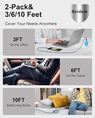 USB to USB C Cable for iPhone 17e, USB C Charger Fast Charging Cords in Kuwait
