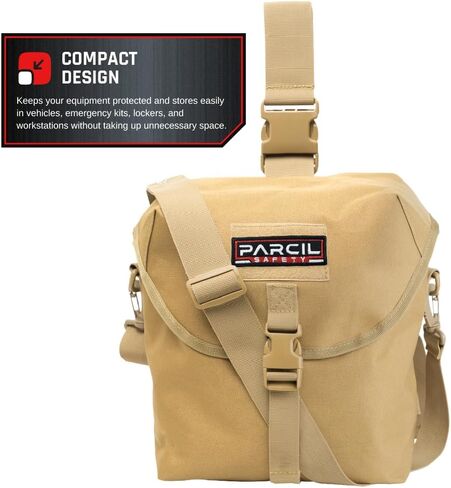 Parcil Distribution Tactical Carry Pouch Bag for Respirators, Tan in Kuwait