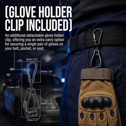 Tactical Molle Glove Pouch with Glove Holder Clip in Kuwait