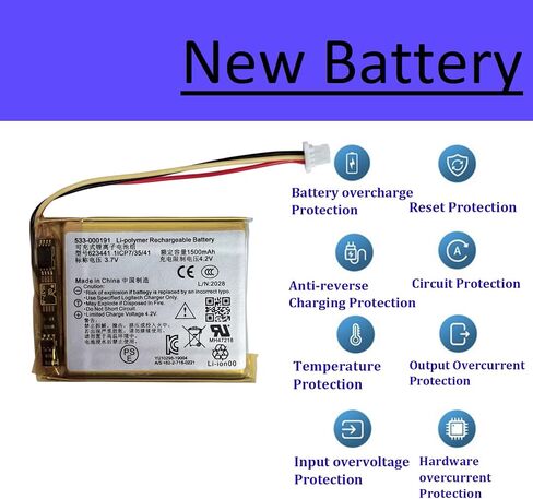 Pattaya 533-000191 Battery Replacement for Astro Gaming A20, A50 2019 533-000169 Wireless Bluetooth Headset Headphones Headphone 1500mAh in Kuwait