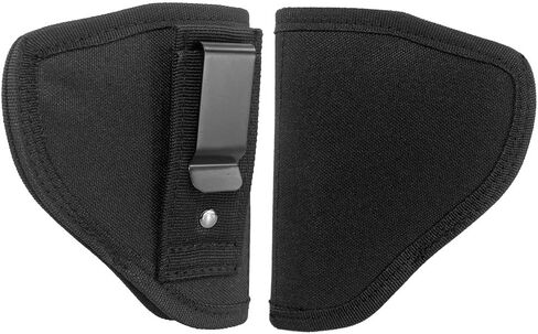 IWB Tuckable Gun Holster for Concealed Carry Fits 38 J Frames LCR S&W Airweight Bodyguard Charter Arms Rossi Taurus Snub Nose 2" Revolvers Black in Kuwait