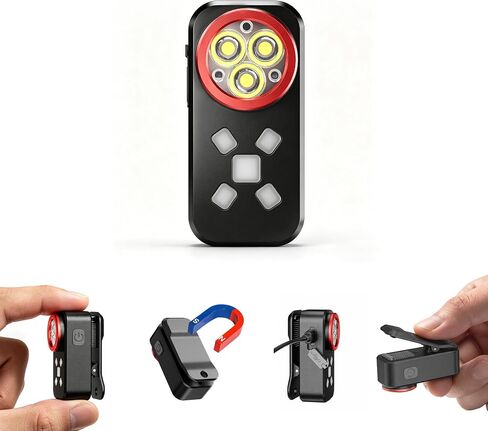 Yzoni 800 Lumen EDC Flashlight Rechargeable, Clip On Flashlight in Saudi Arabia