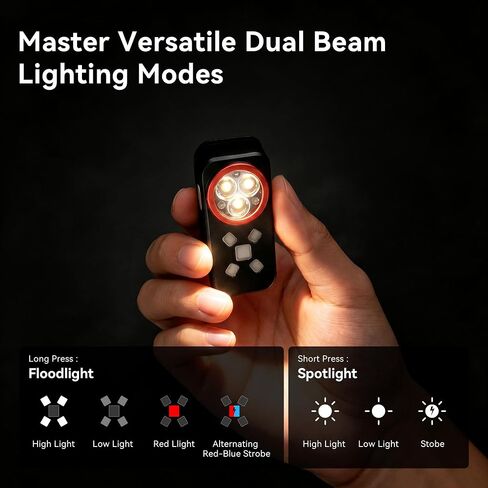 Yzoni 800 Lumen EDC Flashlight Rechargeable, Clip On Flashlight in Saudi Arabia