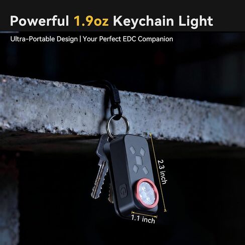 Yzoni 800 Lumen EDC Flashlight Rechargeable, Clip On Flashlight in Saudi Arabia