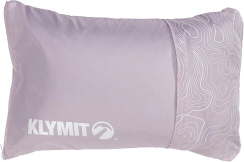 Klymit Drift Camping Pillow | Lightweight, Travel Head Rest for Sleep Filled with Shredded Memory Foam, Reversible Outer Cover for Extended Use, Large Size — Orchid in Kuwait