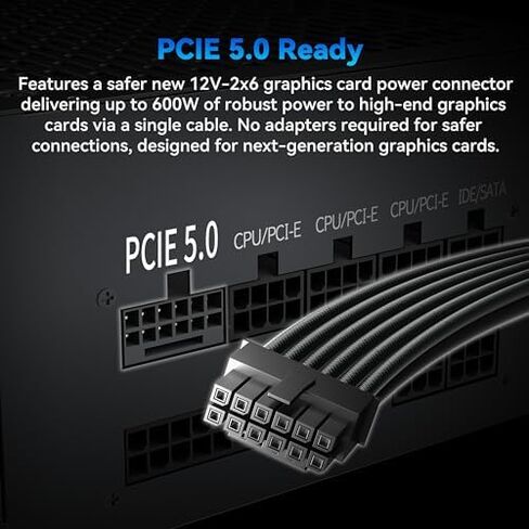 MUSETEX Y6 PC CASE ATX 7 Infinity Mirror PWM ARGB Fans Pre-Installed Bundled 1000W PC Power Supply in Saudi Arabia
