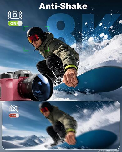 كاميرات رقمية حقيقية بدقة 8K بدقة 64 ميجابكسل للتصوير الفوتوغرافي (وردي) in Kuwait