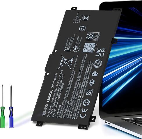 HP Envy X360 Battery LK03XL L09281-855 916814-855 HSTNN-LB7U Replacement for HP Envy X360 Convertible 15m-cn0xxx 15m-bp0xx 15-bq0xx 15m-cp0011dx 17-ae1xx 17-bw0xxx 17-ce0002ca 15-cr0037wm in Kuwait