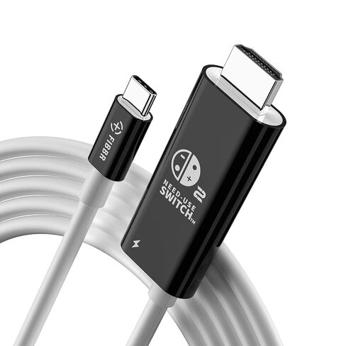 USB C to HDMI Cable 6ft (4K@60Hz), USB 3.2 Type C to HDMI 2.0 Cord with 100W Fast Charging Port for Switch 1/2, Thunderbolt 3/4/5 Compatible for iPhone 15/16 Series, MacBook, iMac, iPad Pro, Galaxy in Kuwait
