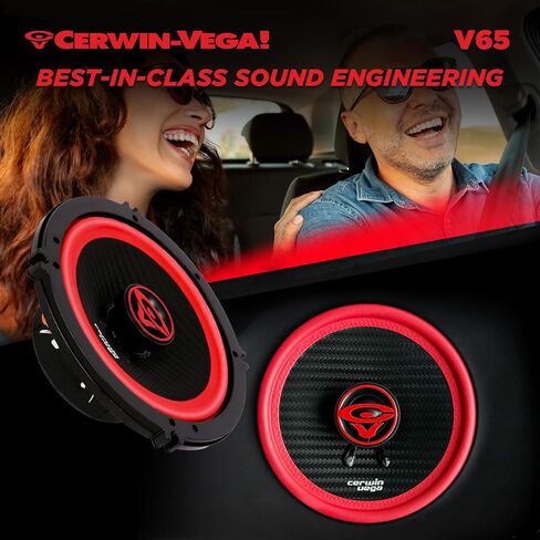 Cerwin-Vega V65 6.5" VEGA 2-Way 360 Watts 4 Ohm Coaxial Speakers(Pair) in Saudi Arabia