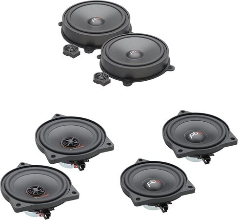 PowerBass Speaker Upgrade Kit Compatible with 2020-2025 Tesla Model Y – Dash, Front Door Components & Rear Door Coaxial Speakers – Direct Fit OEM Replacement Audio System in Kuwait