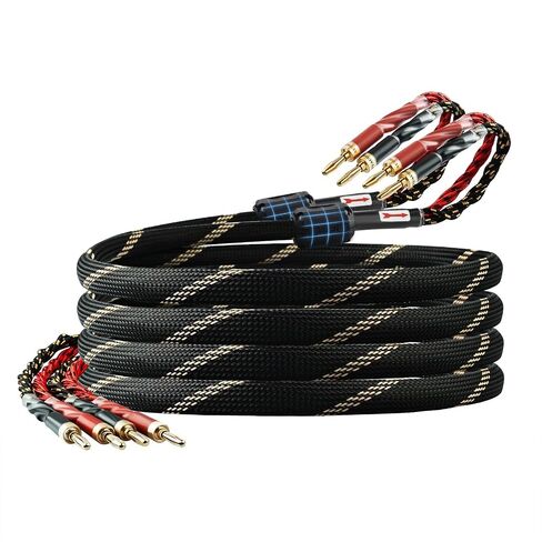 12 AWG 2Pack Speaker Cable with Banana Plugs for Audiophile 6.56ft/2m in Saudi Arabia