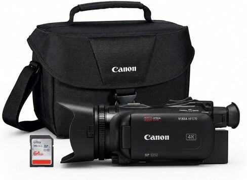 Canon Vixia HF G70 UHD 4K Camcorder Bundle with Gadget Bag and SD Card in Kuwait