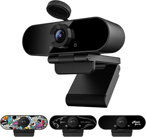 Smilodon Pro 1080P HD Webcam for PC & Laptop, Privacy Cover, Fixed Lens in Saudi Arabia