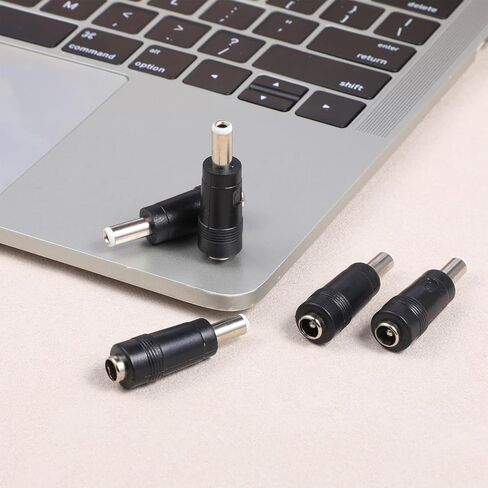DC Power Adapter, 5 Pcs 5.5 x 2.1 mm Female Jack to 5.5 x 2.5 mm Male Plug Universal DC Adapter Plug DC Power Connector Barrel Connector for Router, Laptop in Saudi Arabia