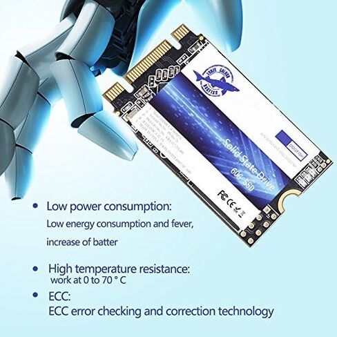 Dogfish SSD M.2 2242 1TB NGFF Unit?a Stato Solido Interne Drive Disk Internal Interno Solid State Drive Laptop Hard Drive M2 M.2 (M.2 2242 1TB) in Saudi Arabia