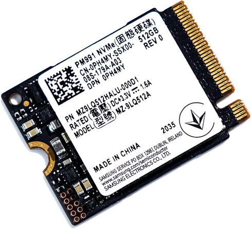 Mavark New Samsung OEM PM991a 512GB M.2 2230 30mm NVMe PCIe SSD Gen3 x4 TLC MZ9LQ512HALU-000D1 لجهاز Xbox Surface Pro Steam Deck Dell HP Lenovo كمبيوتر محمول (512GB NVME SSD) in Kuwait