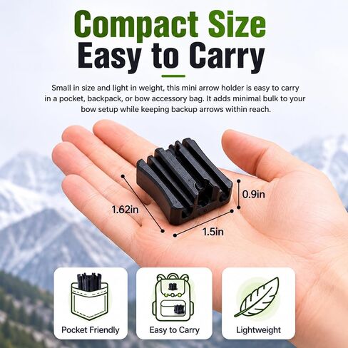 Mini Version of Compound Bow Quiver, The Main Function is to Quickly Grab Arrows for Hunting， Suitable for Composite Bows, Paired with Arrows with an Outer Diameter of 7-8mm in Saudi Arabia